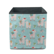 Christmas Holiday Lovely Llamas With Gift Boxes Storage Bin Storage Cube