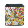 Camouflage Christmas Red Green And Yellow Gift Storage Bin Storage Cube