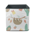 Funny Sloth With Christmas Gift And Sock Storage Bin Storage Cube