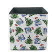 Christmas Tree Blue And White Snowman In Hat Storage Bin Storage Cube