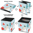 Xmas Tree Snowman Mitten And Boot Storage Bin Storage Cube
