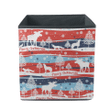 Merry Christmas With Winter Forest Wolf Storage Bin Storage Cube