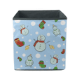 Cute Snowman And Christmas Colorful Sock Storage Bin Storage Cube