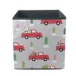 Funny Trip On Red Truck With Snowman And Gift Boxes Pattern Storage Bin Storage Cube