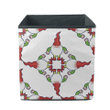 Abstract Gnomes Long Cap Patchwork Pattern Storage Bin Storage Cube