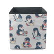 Christmas With Cute Penguins In The Shop Storage Bin Storage Cube