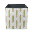Christmas With Cactus And New Year Garland Storage Bin Storage Cube