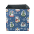 Snow Globe With Different Characters Santa Deer Snowflake Storage Bin Storage Cube