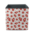Fantastic Bright Stars And Mittens Glove In Red Color Storage Bin Storage Cube