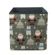 Theme Festival Happy Polar Bear And Santa Claus Storage Bin Storage Cube
