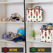 Christmas Pattern With Nutcracker And Christmas Tree Storage Bin Storage Cube