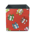 Colorful Bows Wrapped Gift Boxes On Red Background Storage Bin Storage Cube