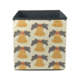 Xmas Bells And Leaves Illustration Xmas Decoration Storage Bin Storage Cube