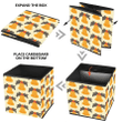 Xmas Bells And Leaves Illustration Xmas Decoration Storage Bin Storage Cube