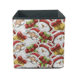 Cute Cartoon Santa Claus Bow Bells Snowman Stickers Storage Bin Storage Cube