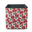 Military Camoflage Christmas Stars On Red Storage Bin Storage Cube