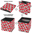 Military Camoflage Christmas Stars On Red Storage Bin Storage Cube