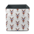 Happy Christmas Deer In Medical Face Mask Storage Bin Storage Cube