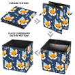 Cute Fox With Blue Christmas Hat Storage Bin Storage Cube