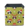 Happy Cats And Christmas Santa Hats Storage Bin Storage Cube