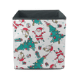 Christmas With Horse Santa Claus And Tree Cartoon Style Storage Bin Storage Cube