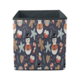 Christmas Snowman Candy Cane And Gingerbread Storage Bin Storage Cube