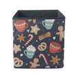 Christmas Candy Cane Gingerbread And Cup Storage Bin Storage Cube