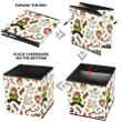 New Year's Eve Christmas Gnomes Gifts Elements Embroidery Storage Bin Storage Cube