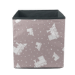 Tiny Triangle Symbols And Toy Train Pattern Storage Bin Storage Cube