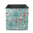 Christmas Tees Santa Claus Snowman And Deers Storage Bin Storage Cube