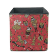 Gold Christmas With Horses And Nutcracker Storage Bin Storage Cube