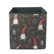 Cute Christmas Gnomes Dance With Leaf And Snowflakes Pattern Storage Bin Storage Cube