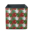Camouflage Winter Christmas And New Year Snowflakes Storage Bin Storage Cube