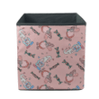 Ideal Cartoon Gnomes And Candies On Pink Background Storage Bin Storage Cube