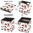 Christmas Holly Berry Hat And Scarf Storage Bin Storage Cube