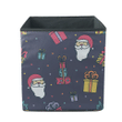 Santa Head With Colorful Christmas Gifts And Dots Pattern Storage Bin Storage Cube