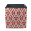 Christmas Little Red Poinsettia On White Background Storage Bin Storage Cube