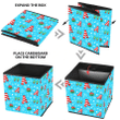 Christmas Cap Mitten Scarf And Snowflake Storage Bin Storage Cube