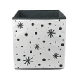 Minimalist Style Black And White Doodle Snowflakes Dots Storage Bin Storage Cube
