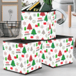 Christmas Tree Snowflakes And Gifts In Holidays Storage Bin Storage Cube