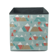 Winter Christmas Colorful Mountains And Tree Storage Bin Storage Cube