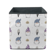 Polka Dot Cap Of Gnomes And Small Trees Illustration Storage Bin Storage Cube