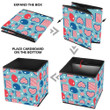 Shopping Paper Bag With Heart And Balloon In Flag Pattern Storage Bin Storage Cube