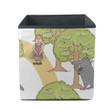 Little Red Riding Hood And The Wolf With Big Tree Storage Bin Storage Cube