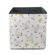 Funny Hen And Cute Little Chicken With Egg Storage Bin Storage Cube