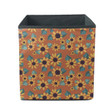 Floral Ornament Is Arranged In A Geometric Order Pattern Storage Bin Storage Cube
