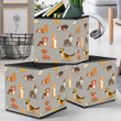 Different Dogs Breed Cute Puppy Characters Storage Bin Storage Cube