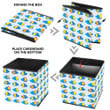 Sun Cloud And Sky Background In Colorful Style Storage Bin Storage Cube