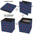 American Flag US Election Voting Red Hand White Star Storage Bin Storage Cube