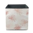 Abstract Tropical Foliage Background In Rose Blush Colors Storage Bin Storage Cube